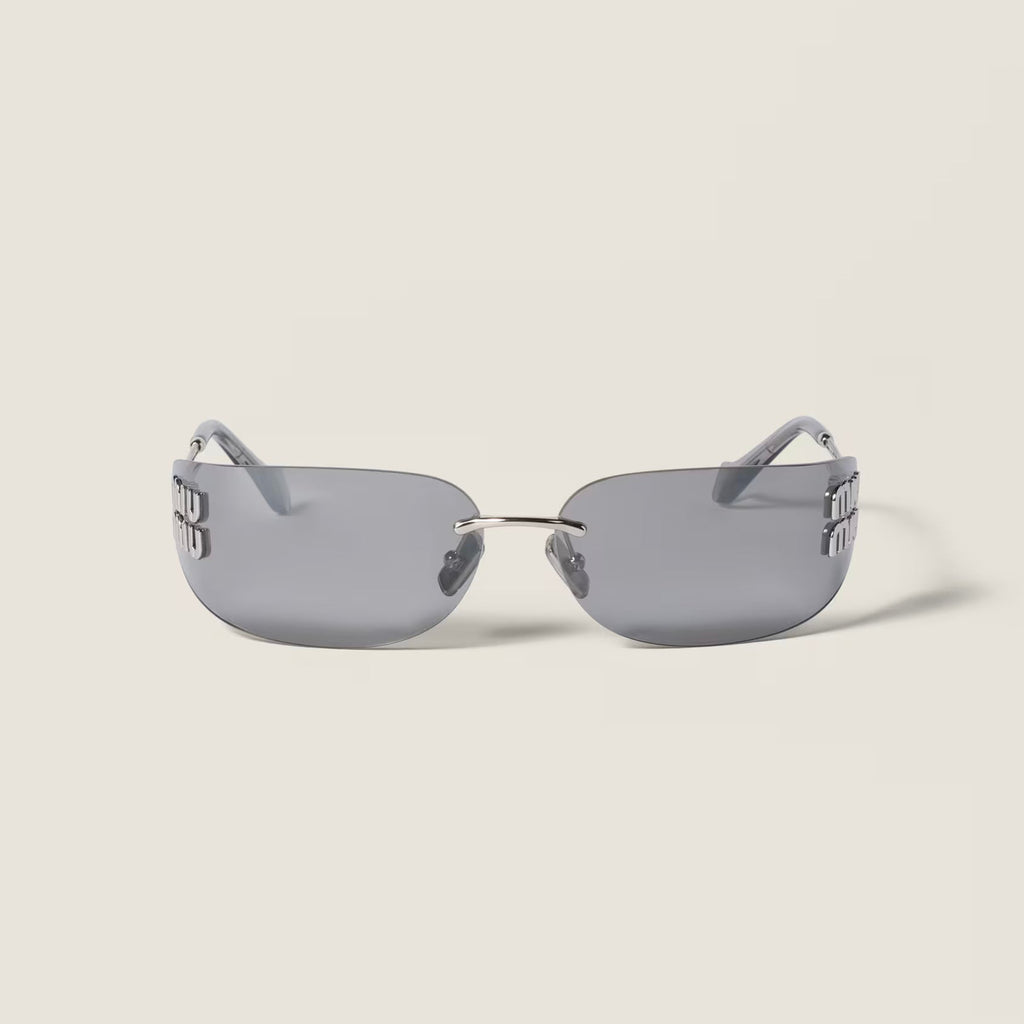 Lunettes de soleil MIU MIU MUZS argentées