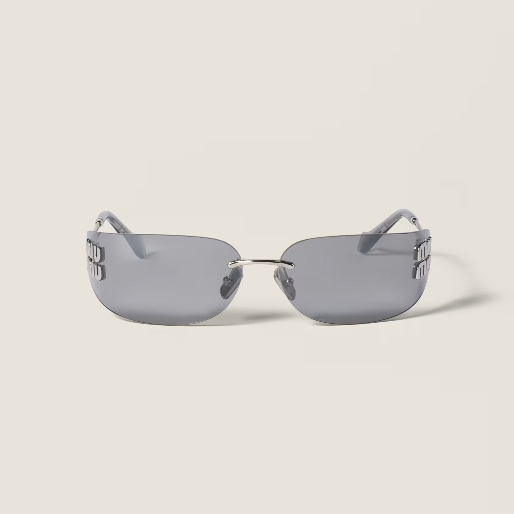Lunettes de soleil MIU MIU MUZS argentées
