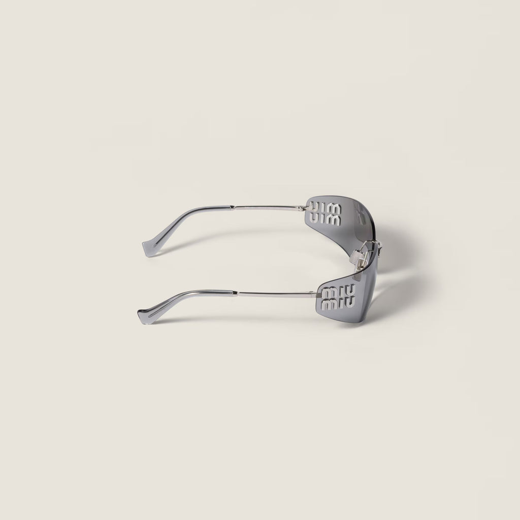 Lunettes de soleil MIU MIU MUZS argentées