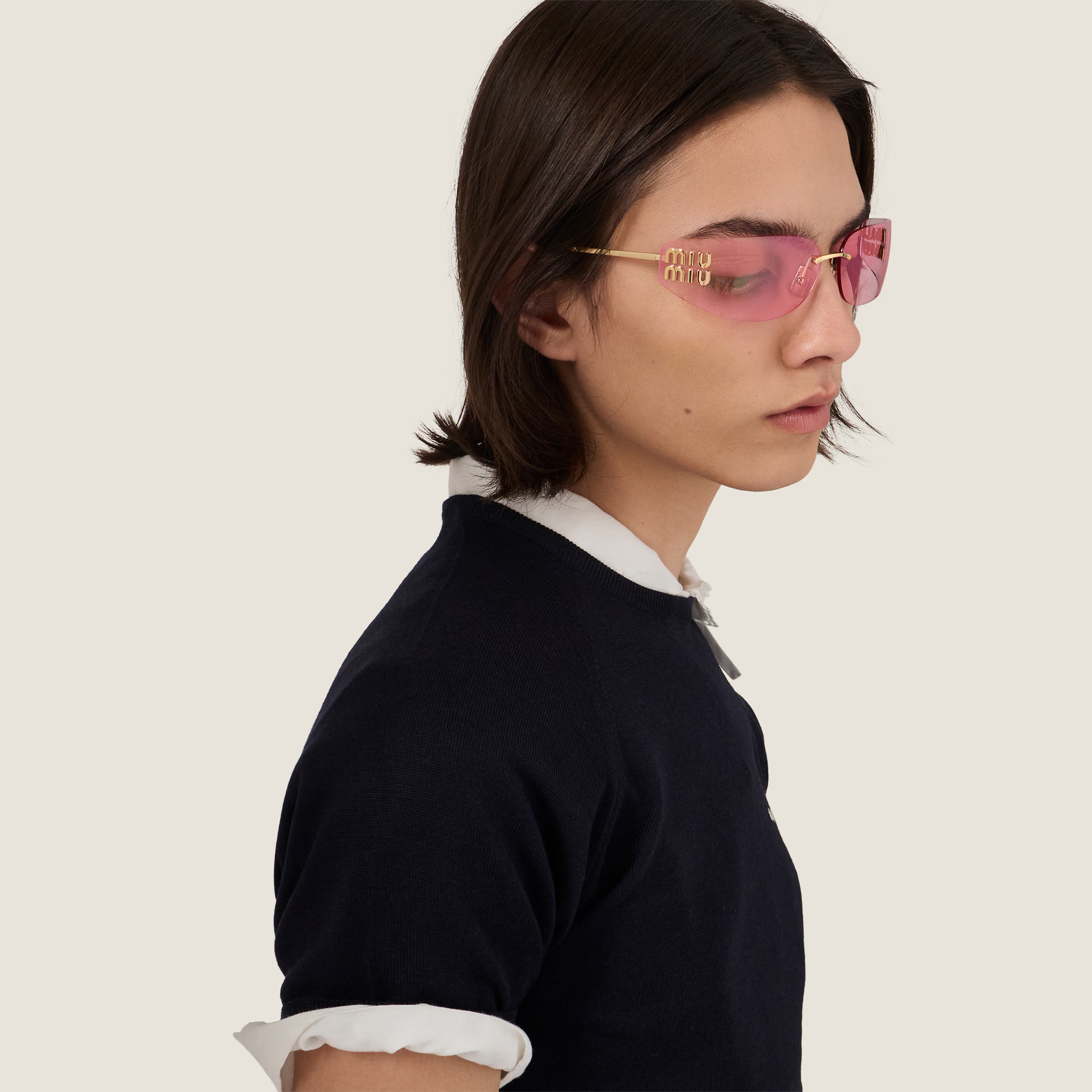 Lunettes de soleil MIU MIU MUZS Or