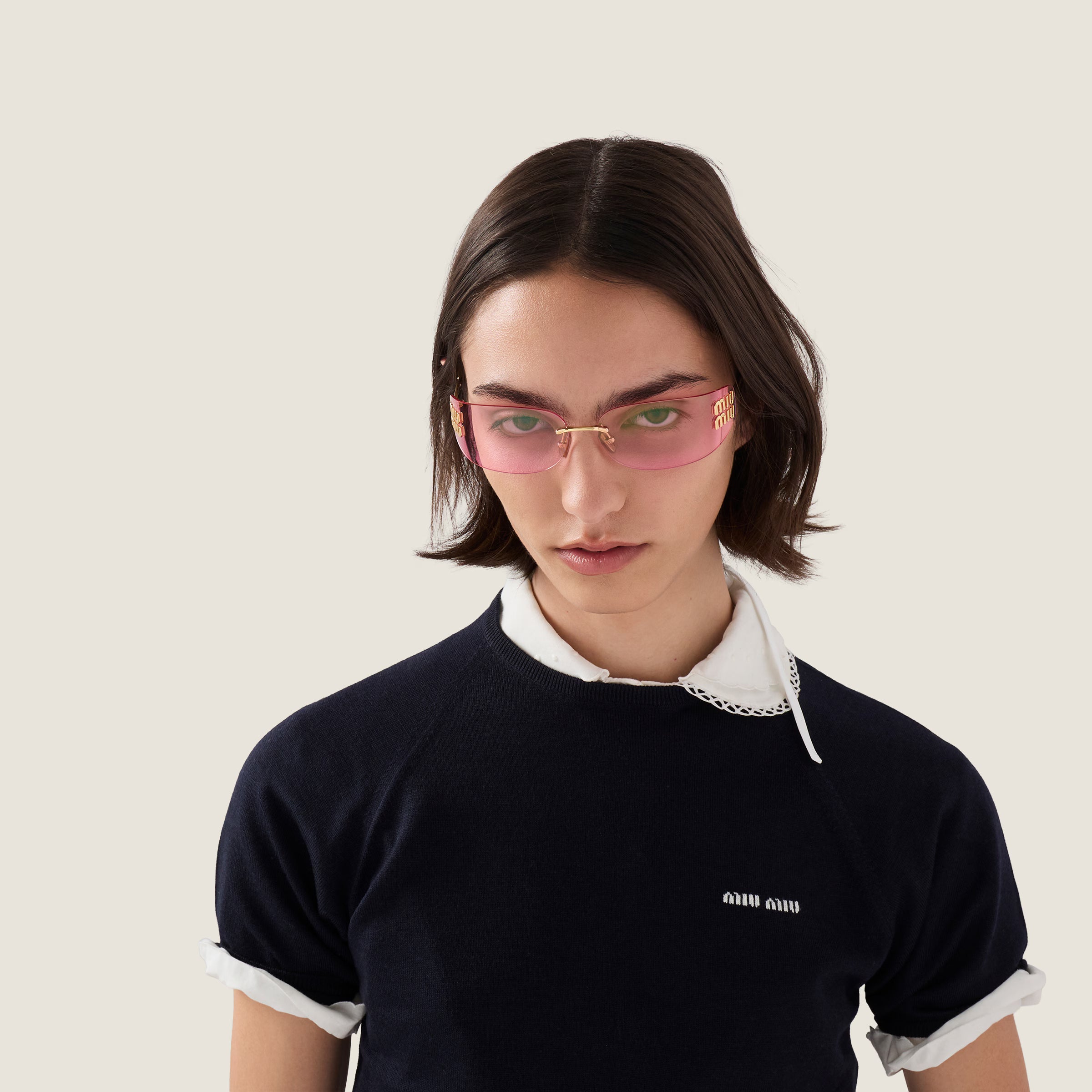 Lunettes de soleil MIU MIU MUZS Or