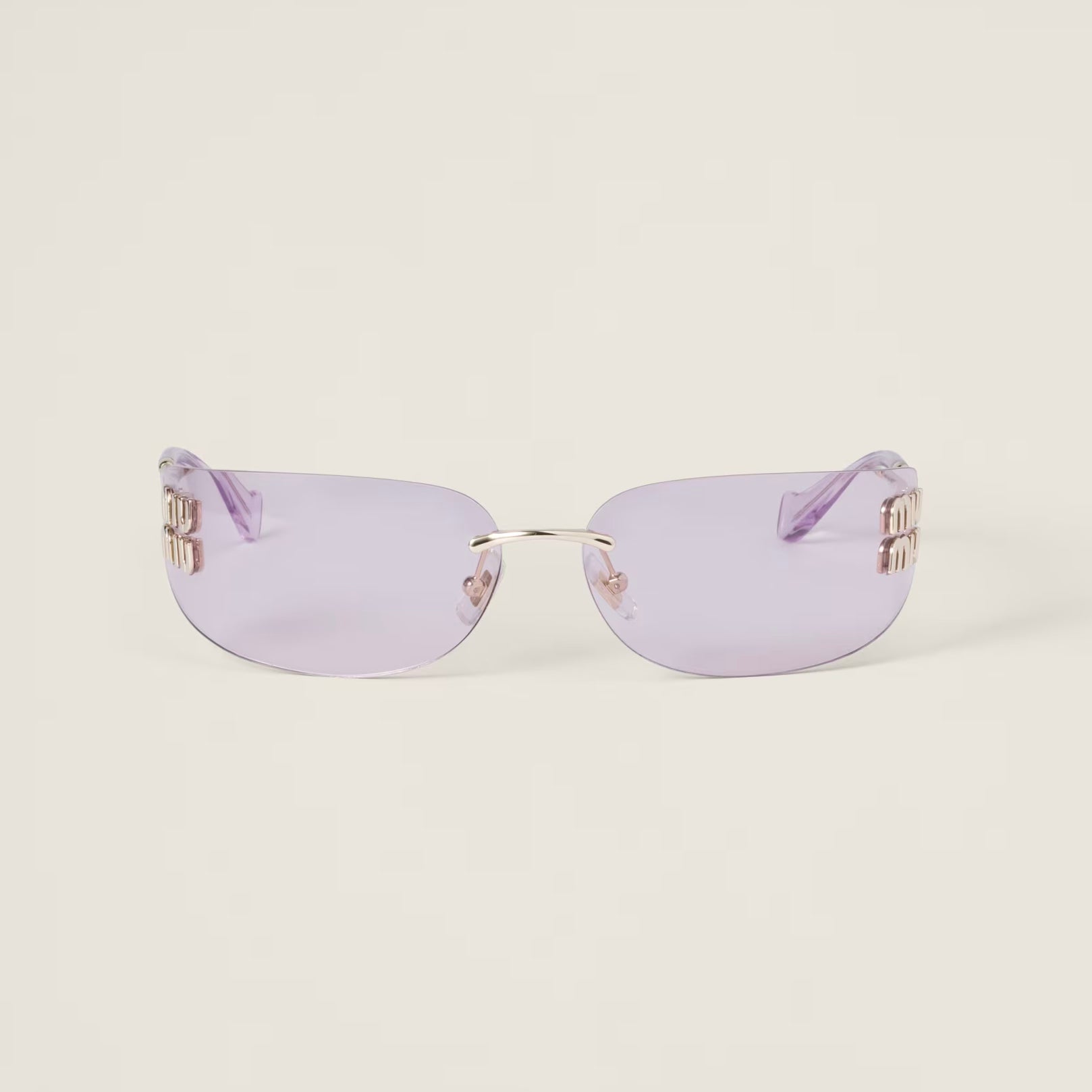 Lunettes de soleil MIU MIU MUZS Or pâle