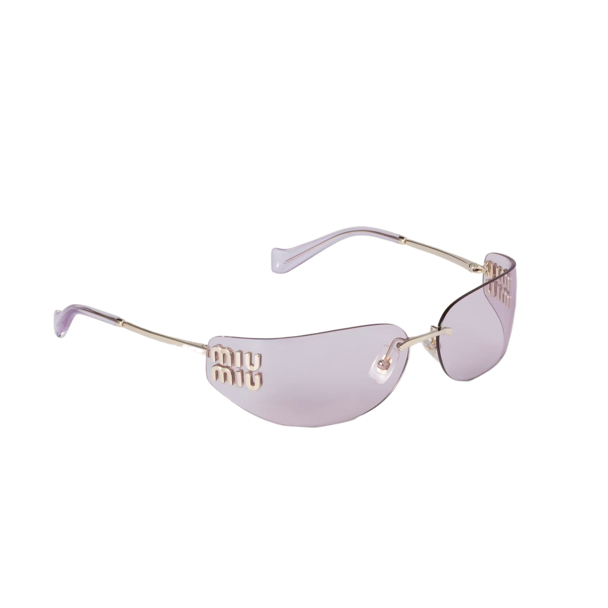 Lunettes de soleil MIU MIU MUZS Or pâle