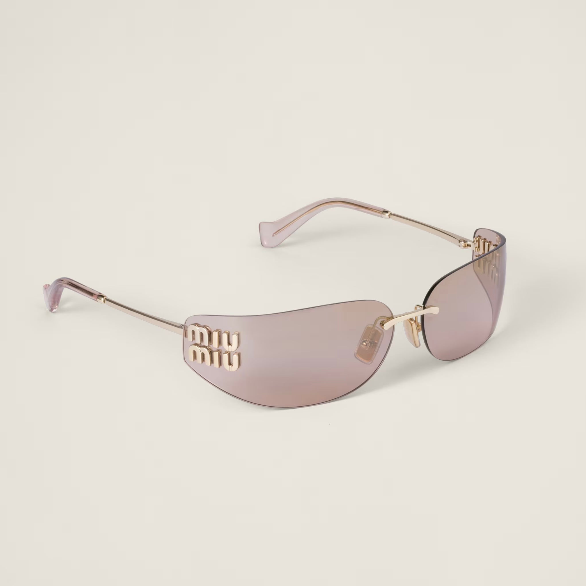 Lunettes de soleil MIU MIU MUZS argentées