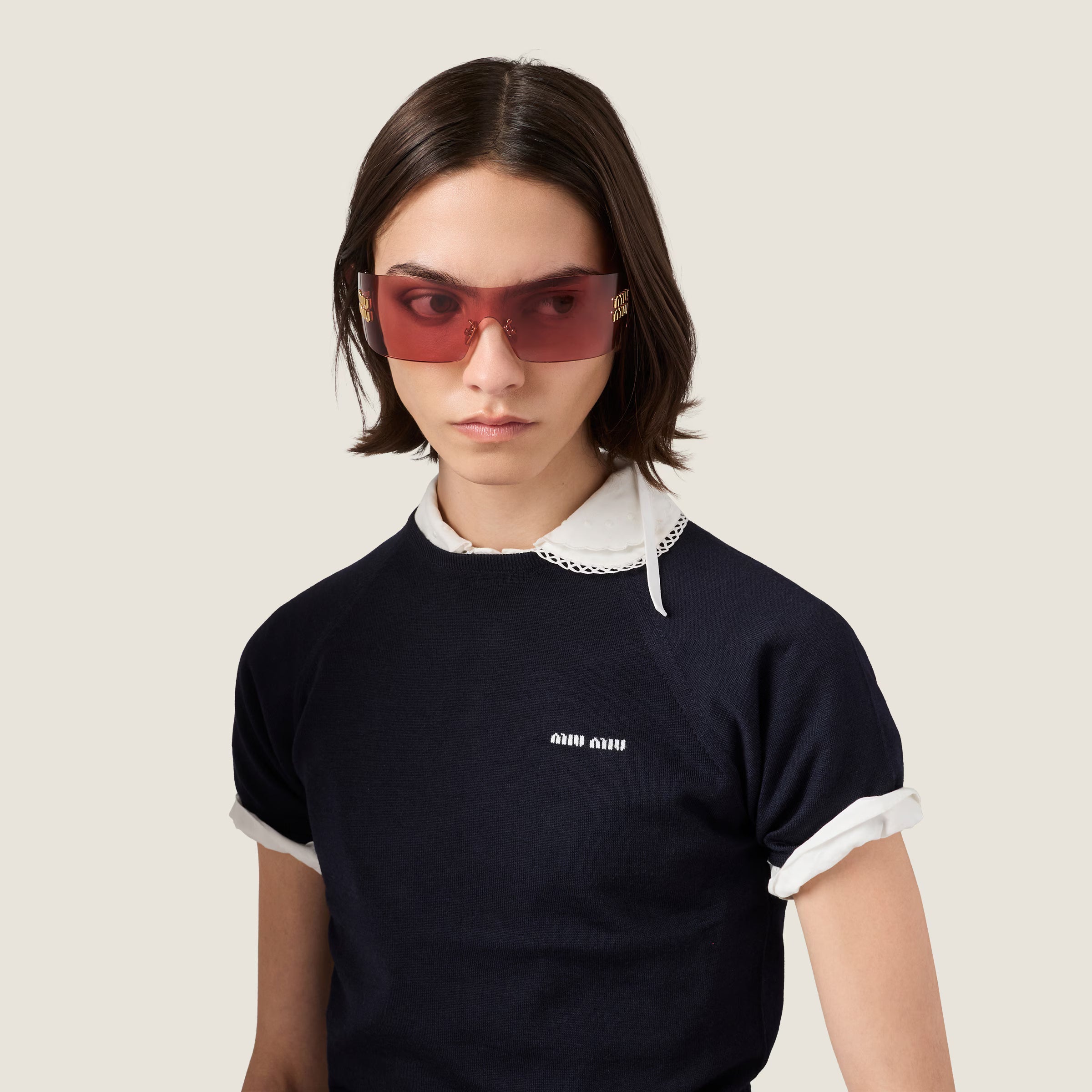Lunettes de soleil MIU MIU MUZS Doré