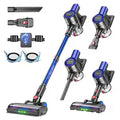 Aspirateur Balai Sans Fil Haute Performance – Ensemble Complet 2-en-1 avec Éclairage LED